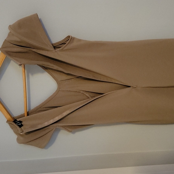 CECICO~ Dress, Tan, S - Picture 3 of 9